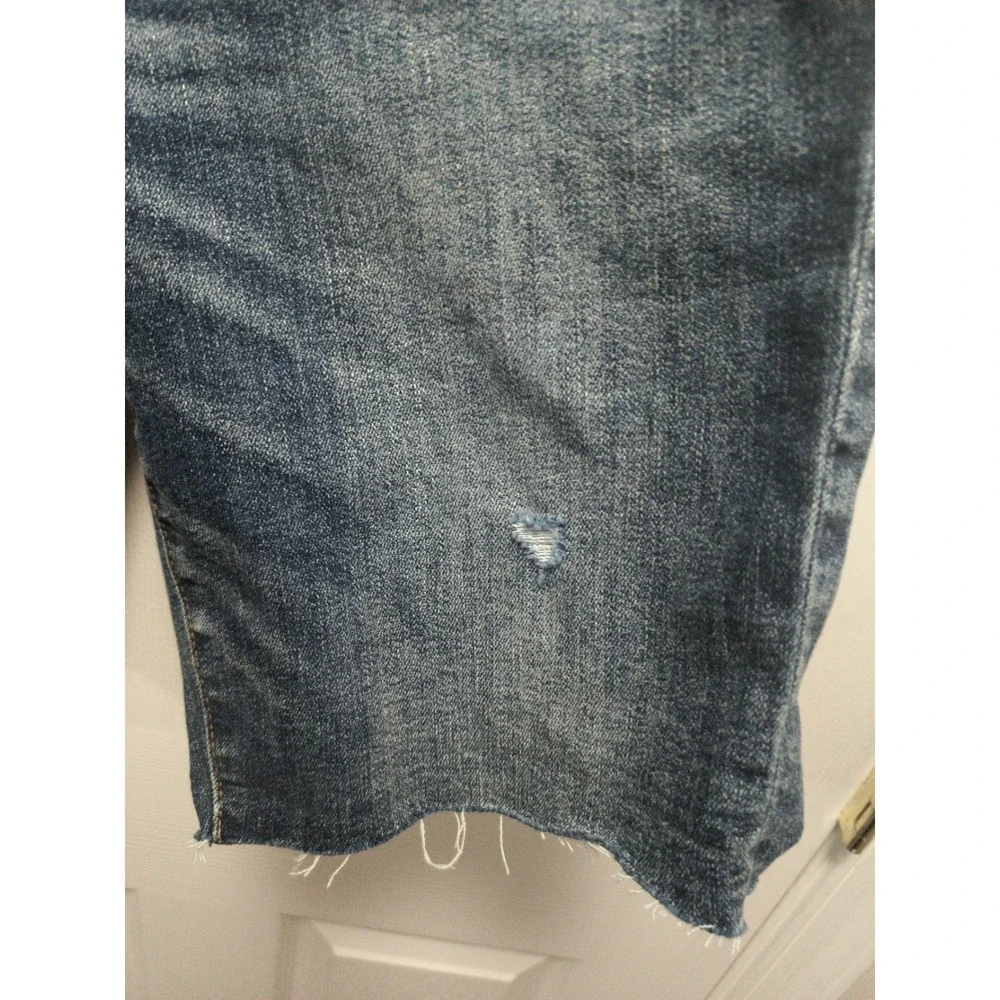 American Eagle Airflex Jean Shorts Mens 30 Blue Denim Distressed 9